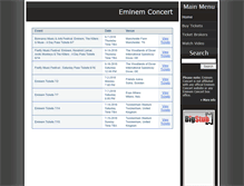 Tablet Screenshot of eminemconcert.net